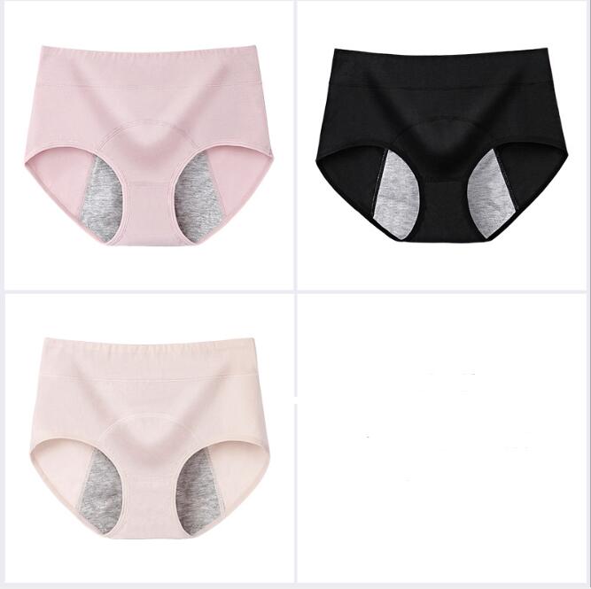 100% Cotton High-Waisted Antibacterial Period Underwear
