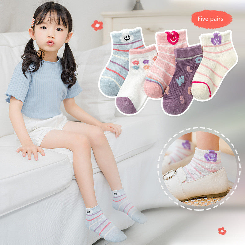 Breathable Cotton Summer Socks for Children