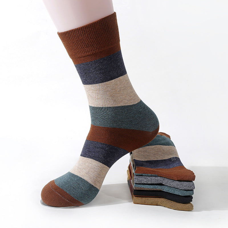 Colorful Cotton Casual Socks for Men