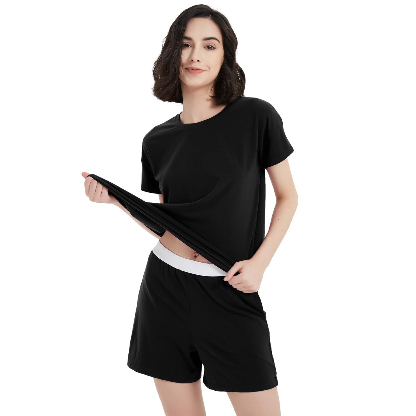 Merino Wool Pajamas Women 2 Piece Pjs Lounge Sets