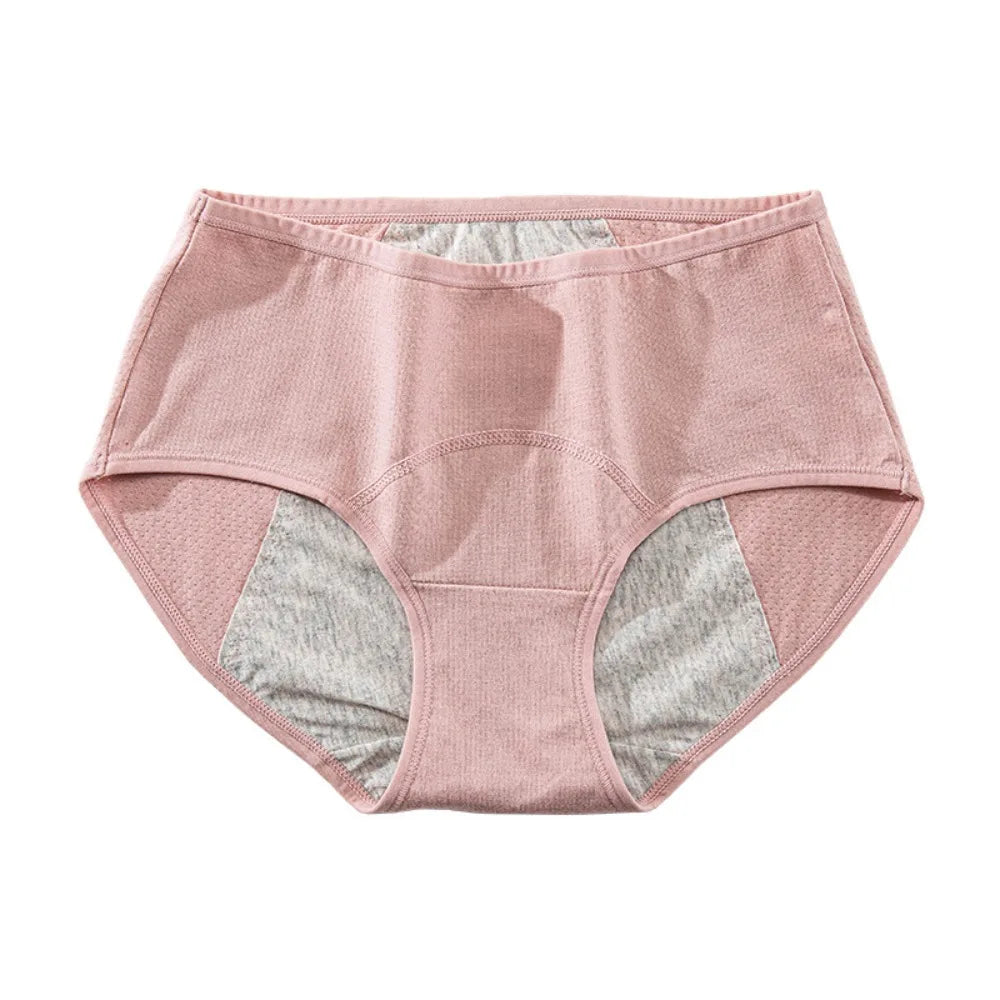 Cotton Menstrual Panties 3 Layer Waterproof Breathable Physiological Pants Antibacterial Middle Waist Leak Proof Underwear