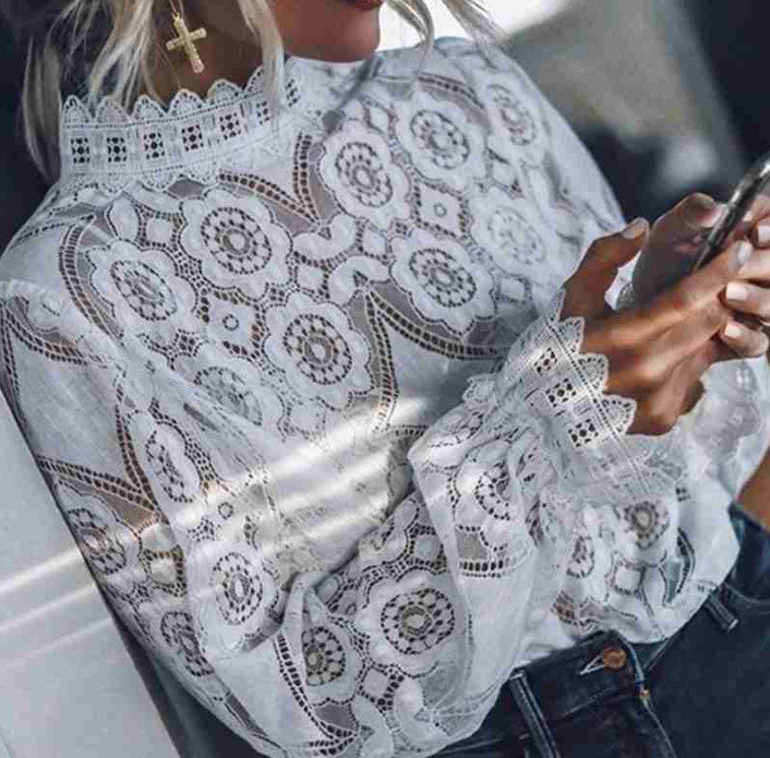 Loose White Cotton Linen Long Sleeve Shirt