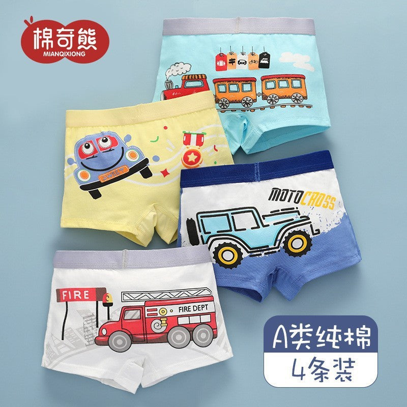 Cozy 100% Cotton Kids' Boxers for Cool Weather