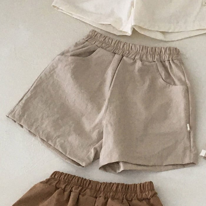Summer Cotton Linen Casual Shorts for Babies