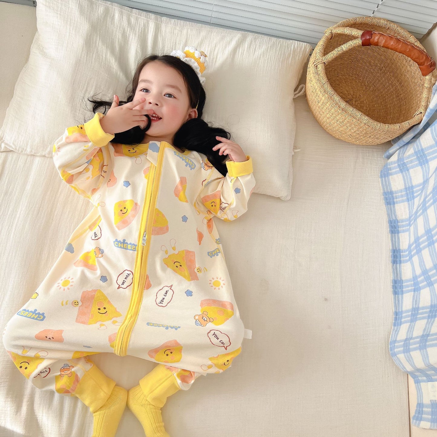 New Double-Layer Baby Sleeping Bag for Kids (All Cotton)