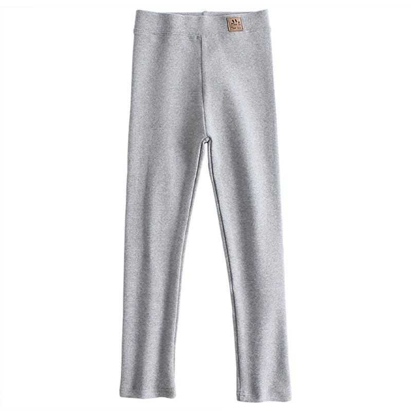 Thick Cotton Leggings for Girls in White and Black