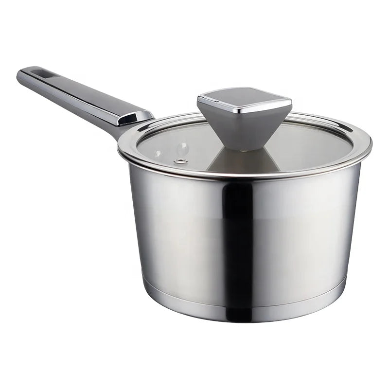 Wholesale 8Pcs Kitchen Cooking Pots and Pans Stainless Steel Nonstick Cookware Sets