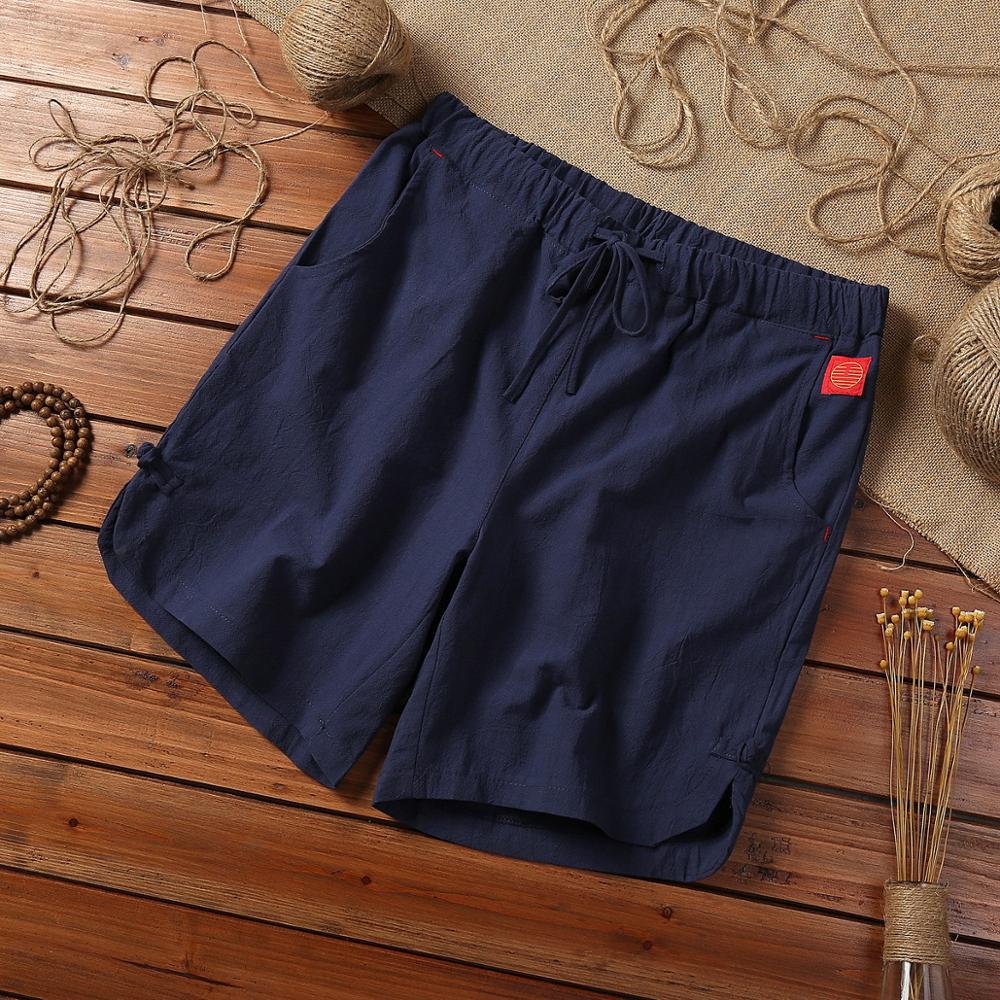 Men's Retro Large Cotton Linen Summer Shorts
