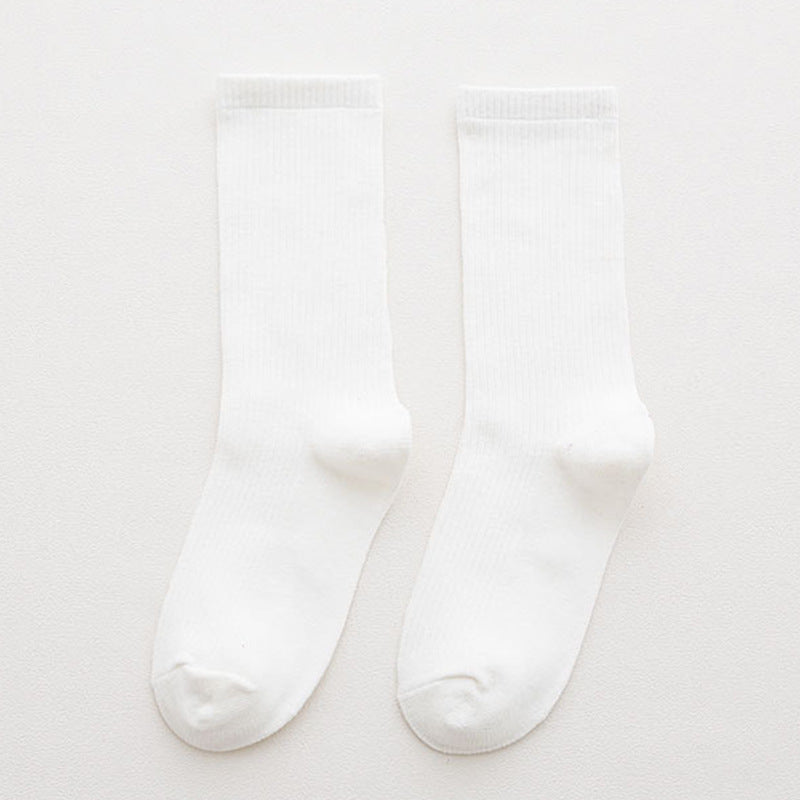Rainbow Color Mid-calf Cotton Socks