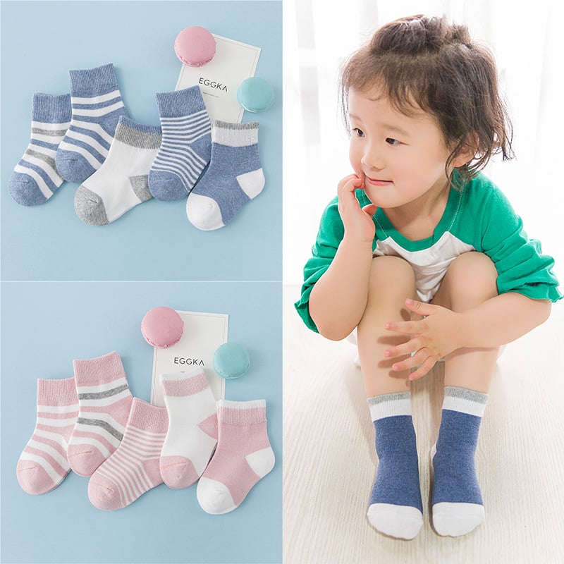 Children's Winter Cotton Striped Socks