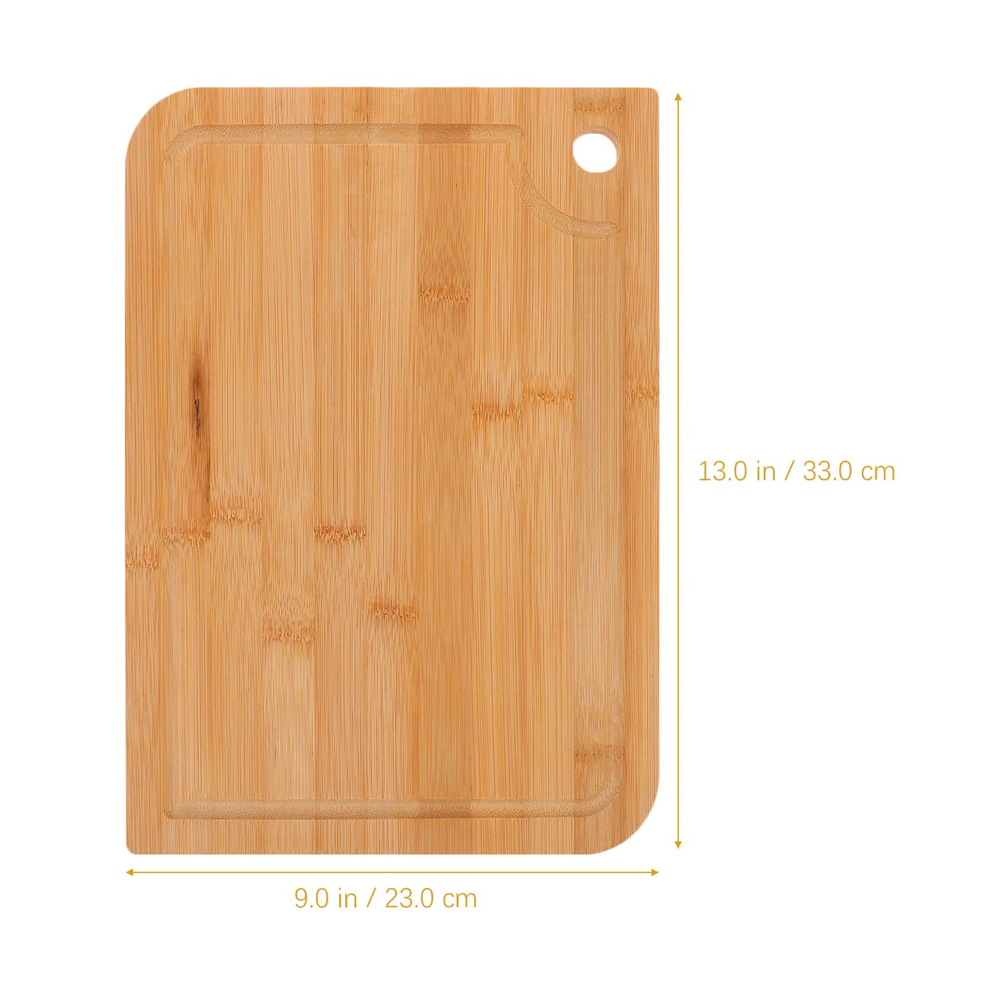 Large Bamboo Cutting Board Dual-Sided Smooth Surface Chopping Board for Kitchen Use with Juice Groove Vegetable Fruit Meat