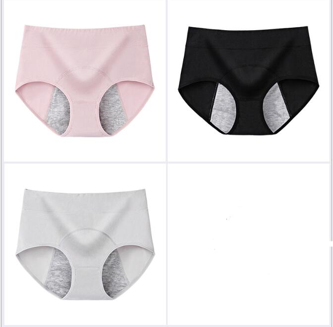 100% Cotton High-Waisted Antibacterial Period Underwear