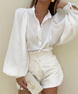 Cotton Linen Retro Elastic Waist Sports Leisure Wear