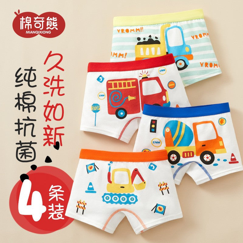 Cozy 100% Cotton Kids' Boxers for Cool Weather
