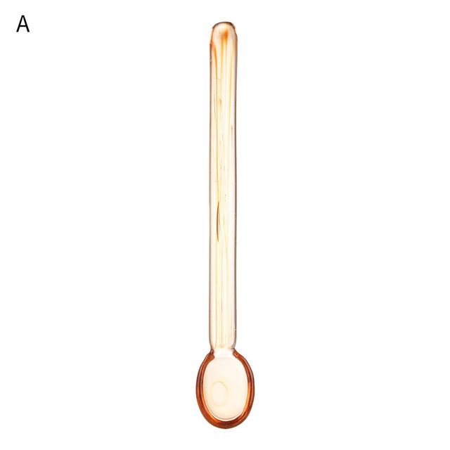Colored Glass Spiral Coffee Stirring Spoon