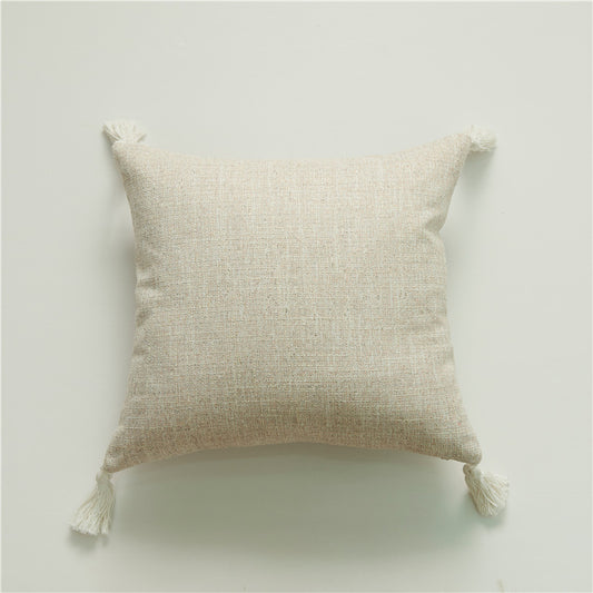 Amazon Cotton Linen Tassel Throw Pillow Cover