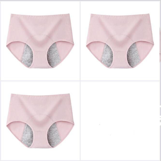 100% Cotton High-Waisted Antibacterial Period Underwear