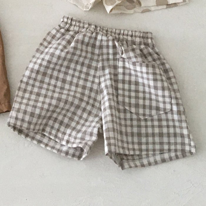 Summer Cotton Linen Casual Shorts for Babies