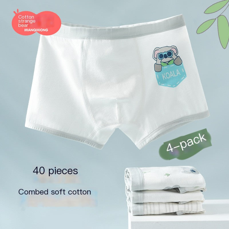 Cozy 100% Cotton Kids' Boxers for Cool Weather