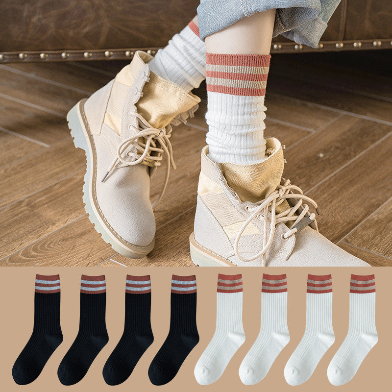 Women's Thick Cotton Knee-High Fashion Socks