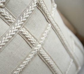 Heavy Cotton Linen Pillowcase with Geometric Pattern