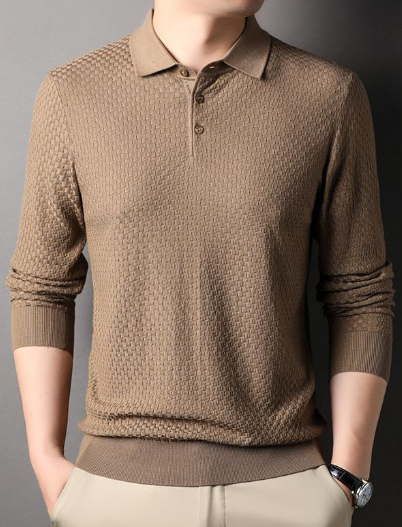 Prestige Long Sleeve Polo Shirt - 100% Cotton (One Piece)