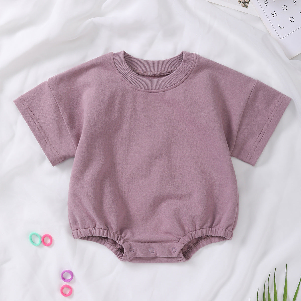 Short-sleeve Organic Cotton Romper