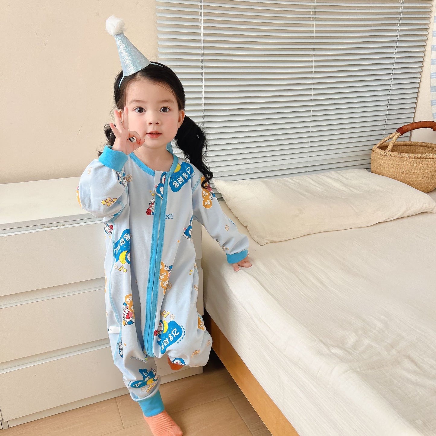 New Double-Layer Baby Sleeping Bag for Kids (All Cotton)