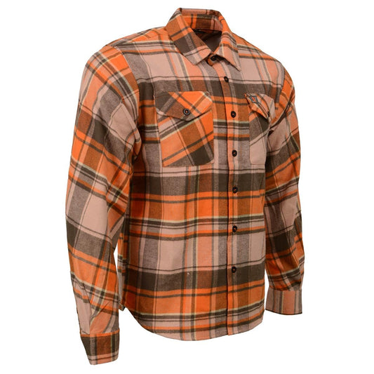 Milwaukee Leather Heavy-Duty 100% Cotton Long Sleeve Flannel