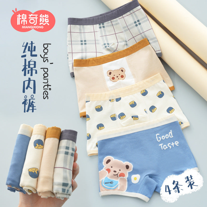 Cozy 100% Cotton Kids' Boxers for Cool Weather