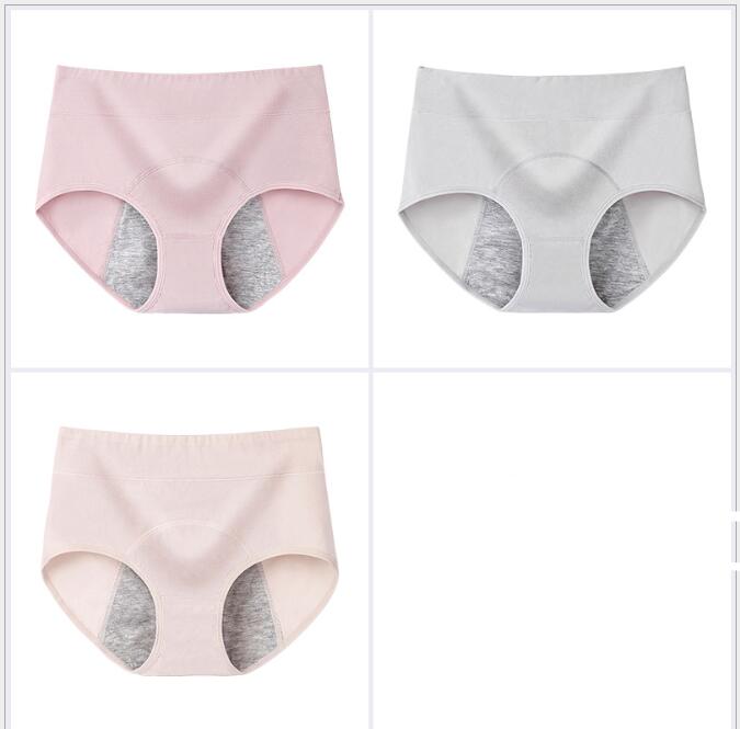 100% Cotton High-Waisted Antibacterial Period Underwear