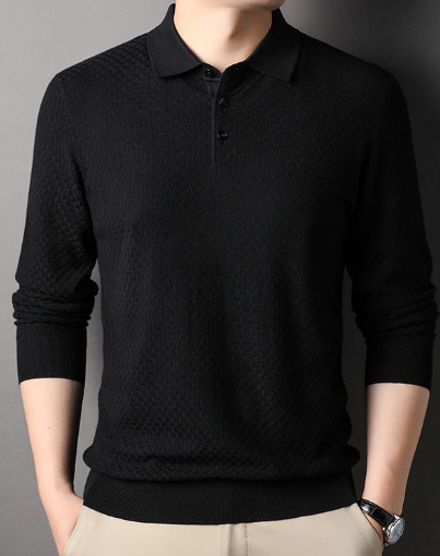 Prestige Long Sleeve Polo Shirt - 100% Cotton (One Piece)