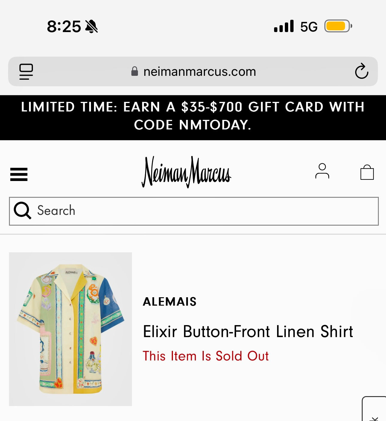 Alemais Elixir Shirt Women’s Multicolor Euro Flax Linen Top Button Down