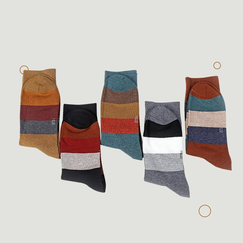 Colorful Cotton Casual Socks for Men