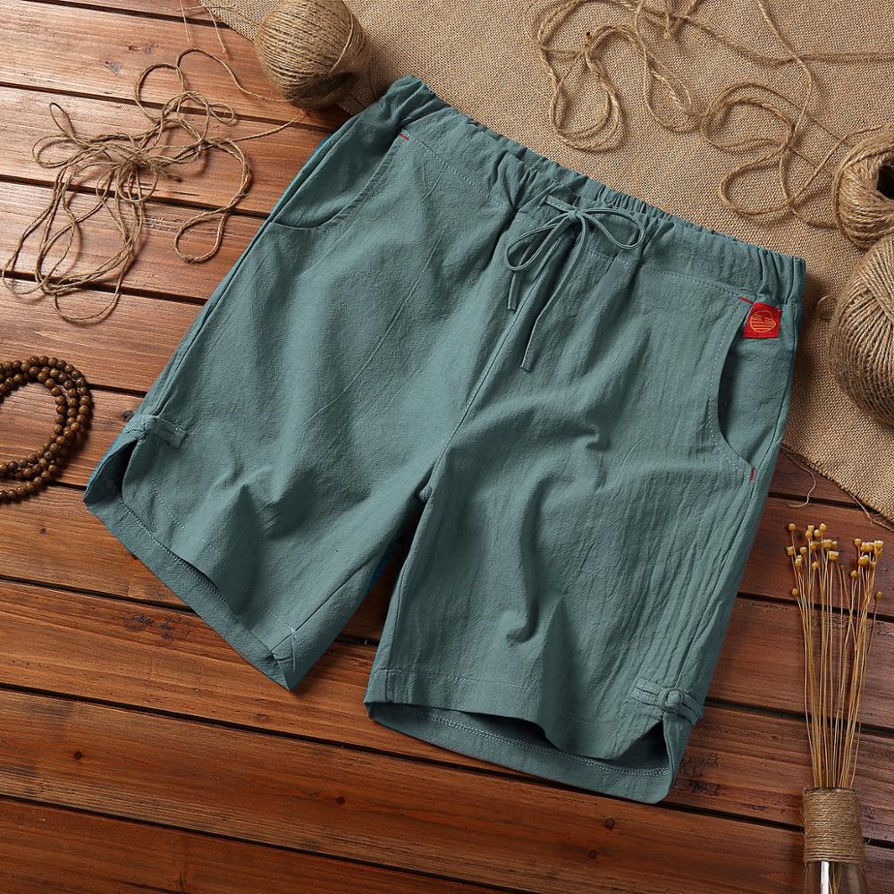Men's Retro Large Cotton Linen Summer Shorts