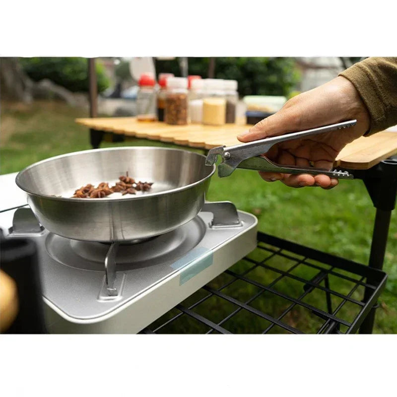 Steel Cookware Outdoor Camping Stainless Cookware Set