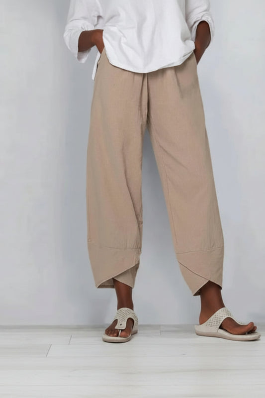 Wide Leg Pants Loose Casual Cotton Linen