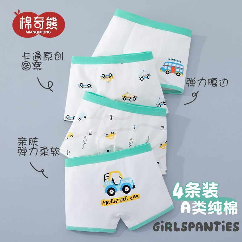 Cozy 100% Cotton Kids' Boxers for Cool Weather