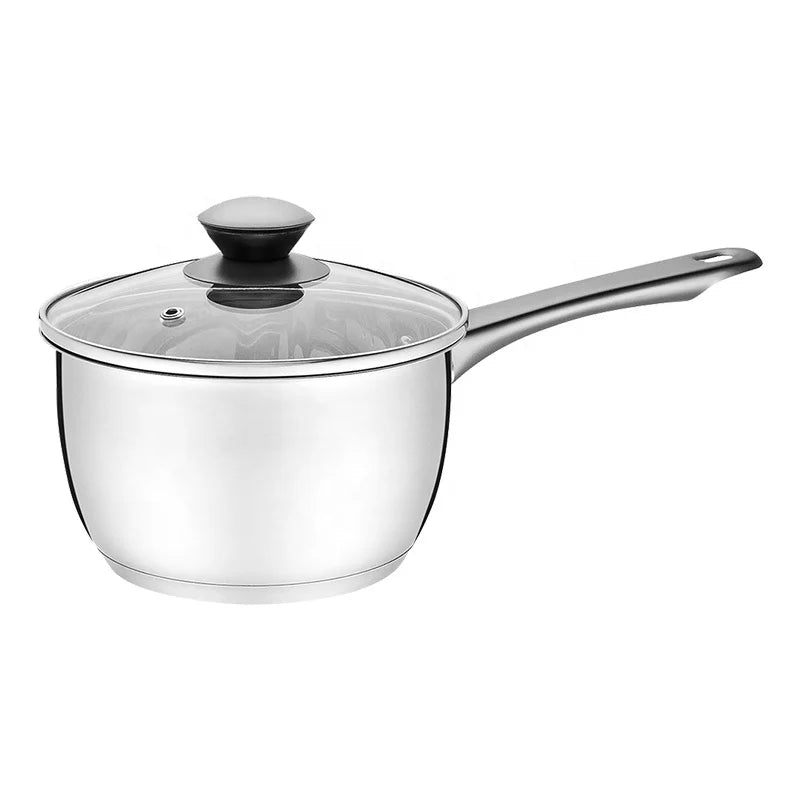 Wholesale Classic Design 8-Piece Stainless Steel Cookware Set Conical Shape Pots Pans Cooking Set