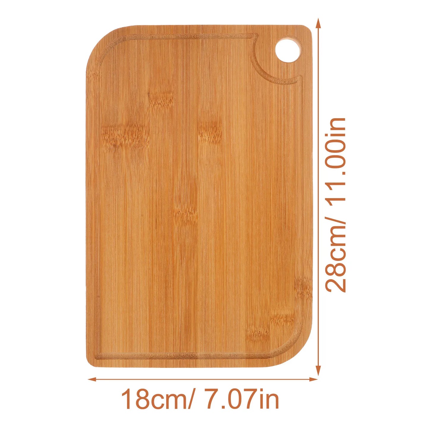 Large Bamboo Cutting Board Dual-Sided Smooth Surface Chopping Board for Kitchen Use with Juice Groove Vegetable Fruit Meat