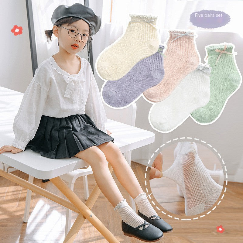 Breathable Cotton Summer Socks for Children
