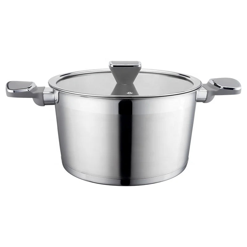 Wholesale 8Pcs Kitchen Cooking Pots and Pans Stainless Steel Nonstick Cookware Sets