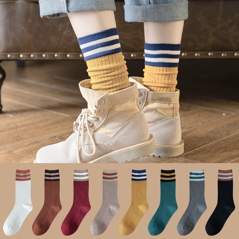 Women's Thick Cotton Knee-High Fashion Socks
