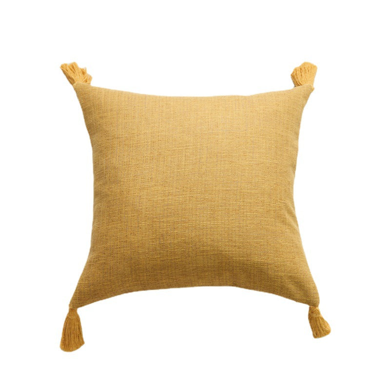 Amazon Cotton Linen Tassel Throw Pillow Cover