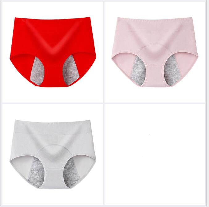 100% Cotton High-Waisted Antibacterial Period Underwear