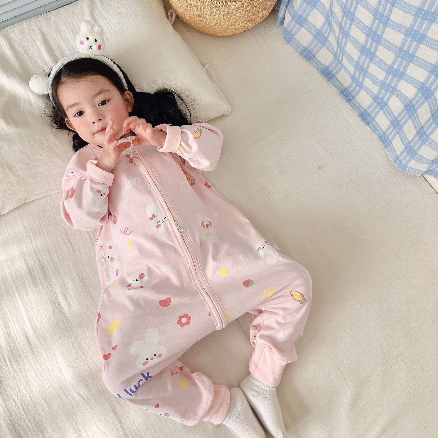 New Double-Layer Baby Sleeping Bag for Kids (All Cotton)