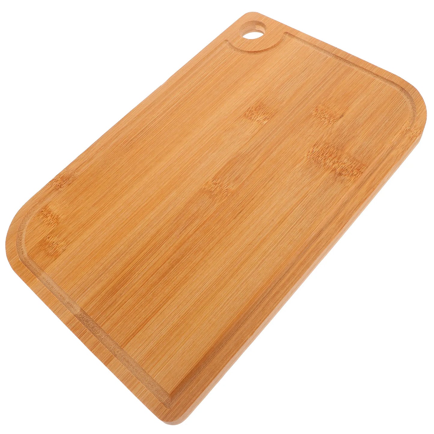 Large Bamboo Cutting Board Dual-Sided Smooth Surface Chopping Board for Kitchen Use with Juice Groove Vegetable Fruit Meat