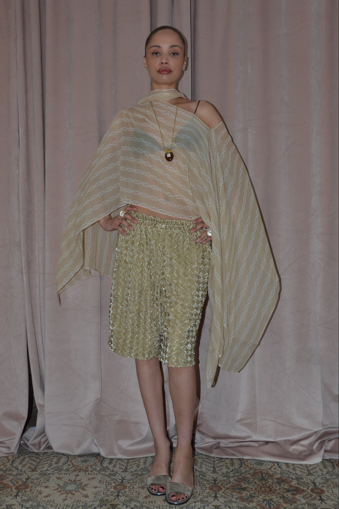 Silk Smoke Caftan