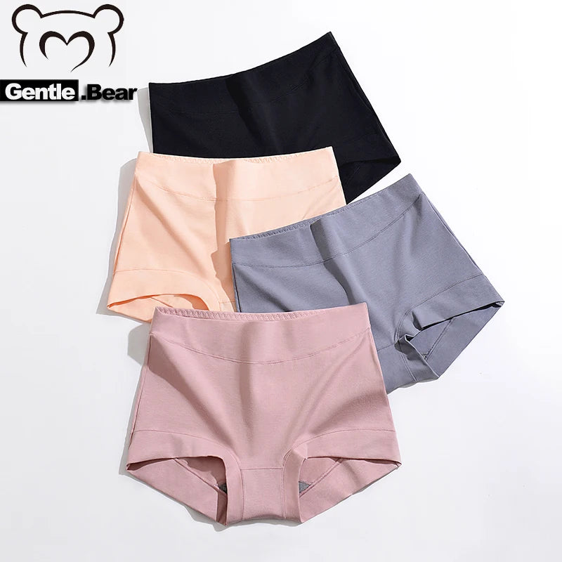 Cotton High Waist panties soft Women's Underwear Plus size Boxer Panties Girls Safety Briefs Antibacterial Lingerie Comfort Unde