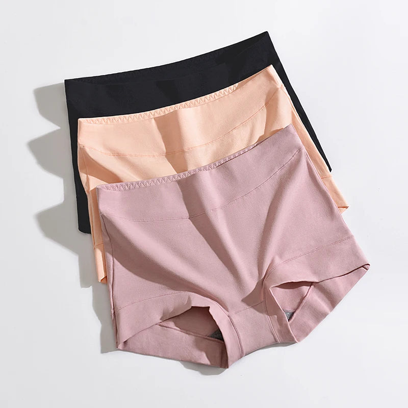 Cotton High Waist panties soft Women's Underwear Plus size Boxer Panties Girls Safety Briefs Antibacterial Lingerie Comfort Unde
